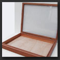 Mahogany storage drawer