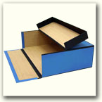 Cardboard box for exhibits